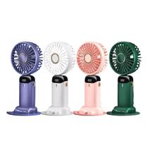 Mini Ventilador Portátil De Mão 5 Modos Digital Recarregável USB