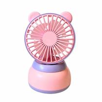 Mini Ventilador Portátil De Mão Mesa Ideal Para Secar Maquiagem