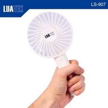 Mini Ventilador Portátil De Mão Recarregável Usb Branco LS-907 - LUATEK