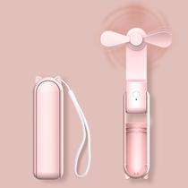 Mini ventilador portátil HZSK Joylifetech Portable com Power Bank rosa Mini ventilador portátil HZSK Joylifetech Portable com Power Bank rosa
