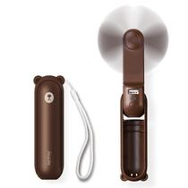 Mini ventilador portátil JISULIFE 3 em 1 com banco de energia e lanterna
