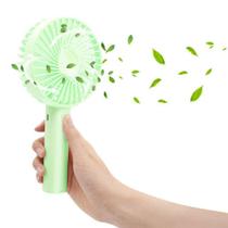 Mini Ventilador Portátil Recarregável 3 Velocidades Verde Mini Ventilador Portátil Recarregável 3 Velocidades Verde