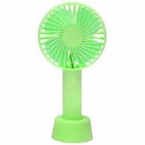 Mini Ventilador Portátil Recarregável 3 Velocidades - Verde