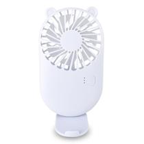 Mini Ventilador Portátil Recarregável Branco Maquiagem Cílio