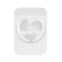 Mini Ventilador Portátil Recarregável Com Luminária Mor