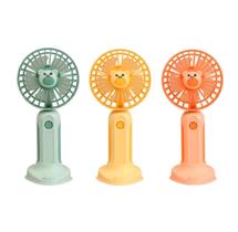 Mini Ventilador Portátil Recarregável Com Suporte De Celular