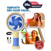 Mini Ventilador Portátil Recarregável Praticidade e Frescor em Qualquer Lugar!