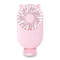 Mini Ventilador Portátil Recarregável Rosa Maquiagem Cílios
