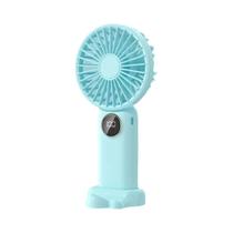 Mini Ventilador Portátil Recarregável USB Com Display Digital Para Escritório E Estudantes