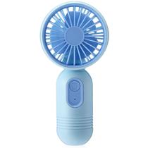 Mini ventilador portátil Rossesay Blue USB recarregável de 3 velocidades Mini ventilador portátil Rossesay Blue USB recarregável de 3 velocidades