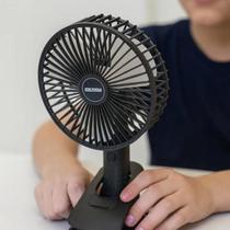 Mini Ventilador Portátil Silencioso Com Presilha Recarga Usb Preto 3 Níveis Ajustáveis Mini Ventilador Portátil Silencioso Com Presilha Recarga Usb Preto 3 Níveis Ajustáveis