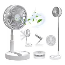 Mini Ventilador Portátil Silencioso Dobrável Recarregável