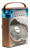 Mini Ventilador Portatil Umidificador Ar Condicionado Led