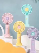 Mini Ventilador Portátil Usb Recarregável Com Suporte Para Celular