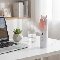 Mini Ventilador Pulverizador Umidificador 2 Em 1 Usb Portáti Mini Ventilador Pulverizador Umidificador 2 Em 1 Usb Portáti