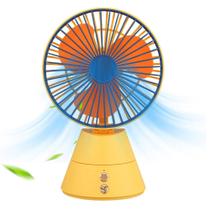 Mini Ventilador Recarregável USB com 3 Velocidades e Design Compacto para Escritório LS959AM