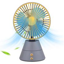 Mini Ventilador Recarregável USB com 3 Velocidades e Design Compacto para Escritório LS959CI