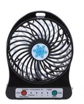 Mini Ventilador recarregável USB Portátil Mini Fan 207861 Preto - Portable fan Mini Ventilador recarregável USB Portátil Mini Fan 207861 Preto - Portable fan