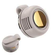 Mini ventilador sem lâminas mtlsttbd Portable Silent com clipe branco