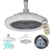 Mini Ventilador Teto Led Compacto
