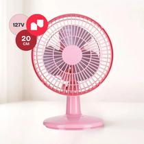 Mini Ventilador Turbo 20cm 127V Portátil Silencioso Potente Compacto