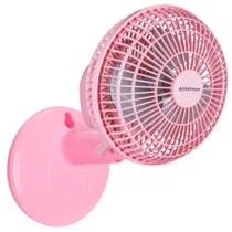 Mini Ventilador Turbo Ventimais 20cm 2 Velocidades Rosa e Prata 110V