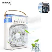 Mini ventilador umidificador bivolt: ar fresco onde você precisar!