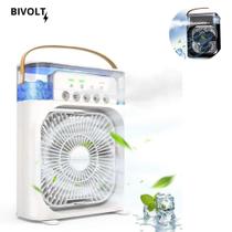 Mini ventilador umidificador bivolt: eficiência e conforto em um só!