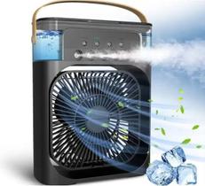Mini Ventilador Umidificador Climatizador Portátil Entrada USB 110V/220V Mini Ventilador Umidificador Climatizador Portátil Entrada USB 110V/220V