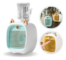Mini Ventilador Umidificador De Mesa Tiktok Portátil Gatinho