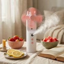 Mini Ventilador Usb 2 Em 1 Com Pulverizador E Umidificador