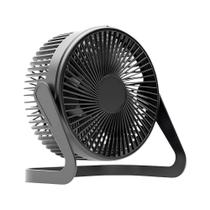 Mini Ventilador Usb de Mesa 5 Polegadas 2 Velocidades Preto para Uso Doméstico Mini Ventilador Usb de Mesa 5 Polegadas 2 Velocidades Preto para Uso Doméstico