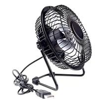Mini Ventilador Usb De Mesa Premium Potente E Silencioso Estrutura Preto