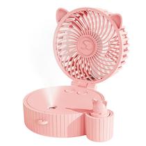 Mini ventilador USB dobrável (rosa) - generic