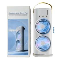 Mini Ventilador Usb Duplo Portátil Potente Turbo Compacto