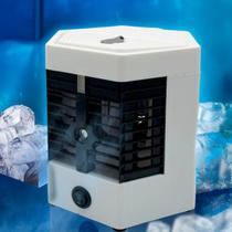 Mini ventilador USB portátil com luz LED para escritórios