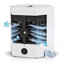 Mini Ventilador Usb Portátil Com Luz Led Para Escritórios Mini Ventilador Usb Portátil Com Luz Led Para Escritórios