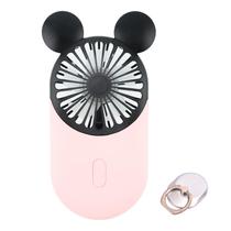 Mini ventilador USB portátil DecoLife Cute Recarregável Rosa Mini ventilador USB portátil DecoLife Cute Recarregável Rosa