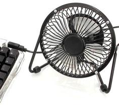 Mini Ventilador USB Potente Silencioso Compacto Portatil Computador Notebook Calor Preto