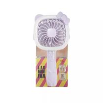 Mini Ventilador Usb Recarregável De Mão Portatil Gato - Biashop