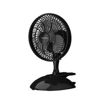 Mini Ventilador Ventisol 20cm 110v ou 220v Mesa Parede Clips Preto Silencioso Compacto Potente