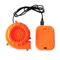 Mini ventilador YOWOCAL para dinossauro Costume Head Orange
