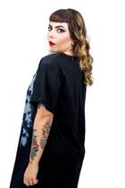 Mini Vest vestidinho camisetão over size Wandinha Addams Mini Vest vestidinho camisetão over size Wandinha Addams