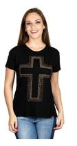 Mini Veste Cruz De Cristo Pecado Zero Camiseta Feminina