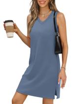 Mini vestido de praia casual de verão BKRIVE com decote em V para mulheres 2025