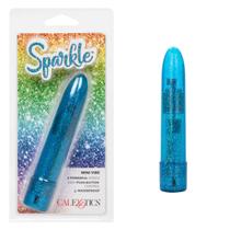 Mini Vibe CalExotics Sparkle Blue com 3 velocidades de vibração Mini Vibe CalExotics Sparkle Blue com 3 velocidades de vibração