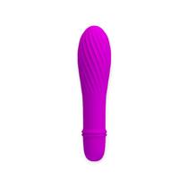 Mini Vibrador com 10 Modos de Vibração Solomon Roxo Pretty Love