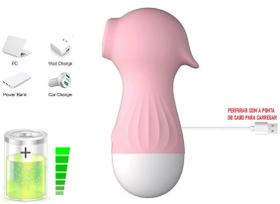 Mini Vibrador de pulsação feminino clitóris clitoriano COMPACTO