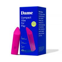 Mini Vibrador Zig Compacto Recarregável Pink Dame Massageador Estimulador Clitóris Original Sex Shop