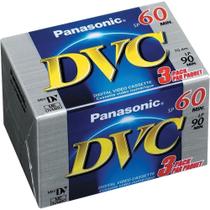 Mini Videocassete Digital Panasonic AY-DVM60EJ3P - 60 Minutos (Pacote com 3) Mini Videocassete Digital Panasonic AY-DVM60EJ3P - 60 Minutos (Pacote com 3)